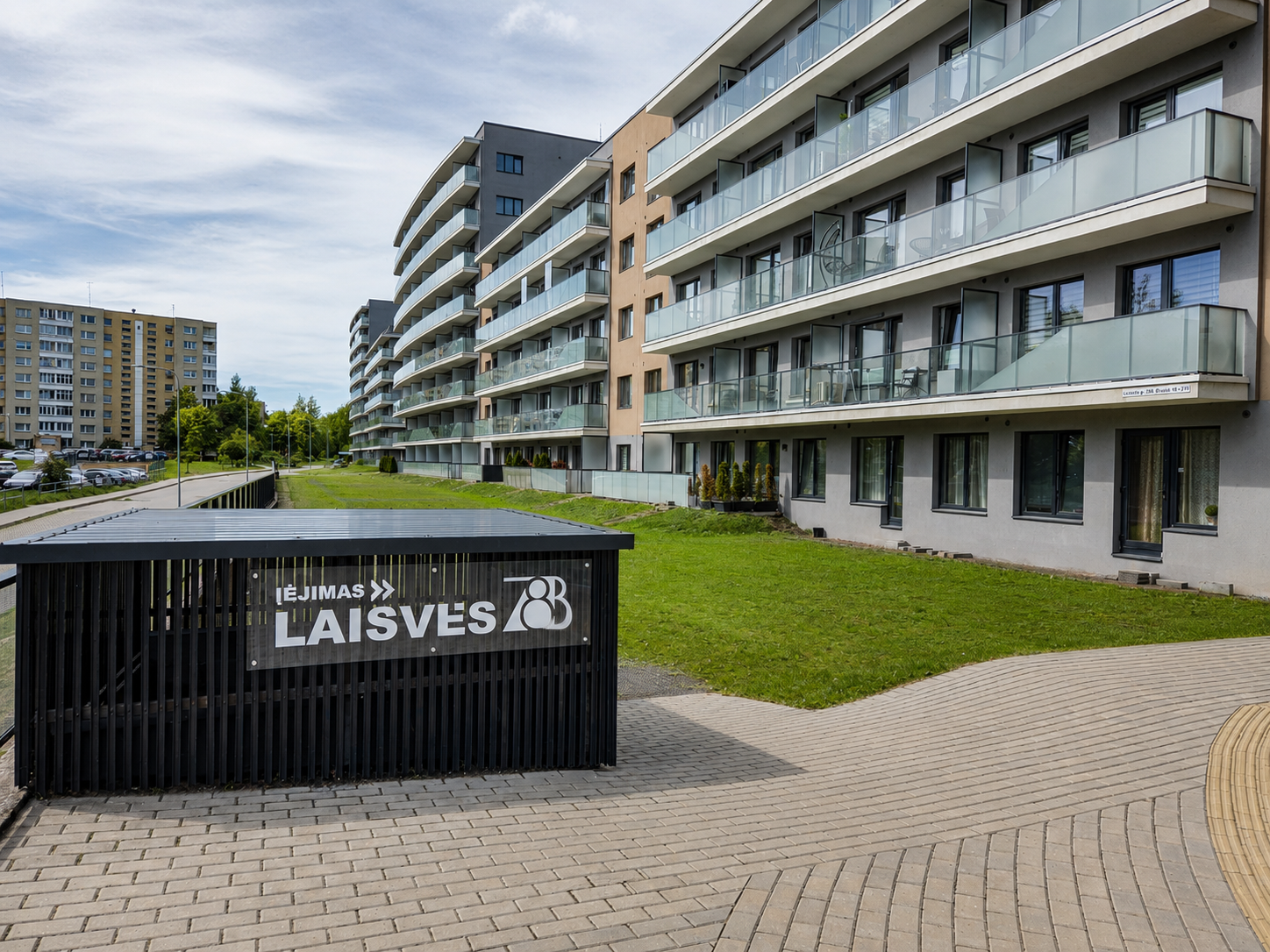 2 kambarių butas, Justiniškės, Laisvės pr., 41.16m², 3 aukštas, €168000