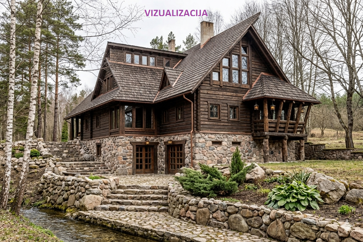 Gyvenamasis namas, Vytauto Statulevičiaus g., 2 aukštų, 568.50m², 40a, €150000