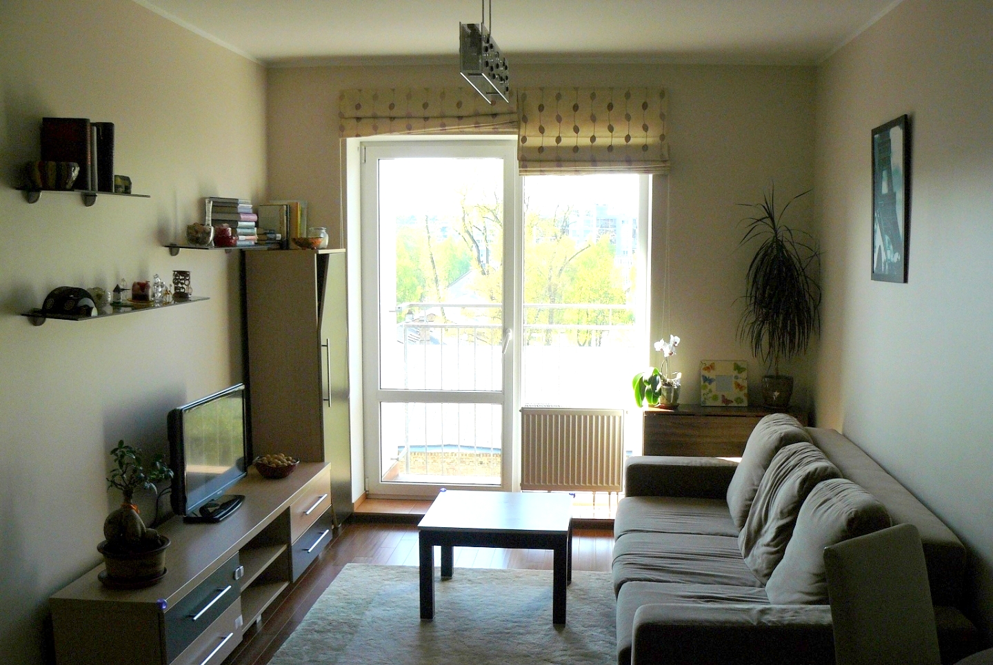 Nuomojamas 2 kambarių butas, Šiaurės miestelis, J. Kubiliaus g., 45m², 6 aukštas, €650