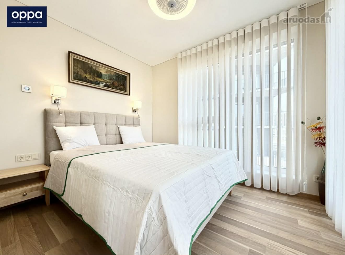 Nuomojamas 3 kambarių butas, Bajorai, Mokslininkų g., 54m², 3 aukštas, €899