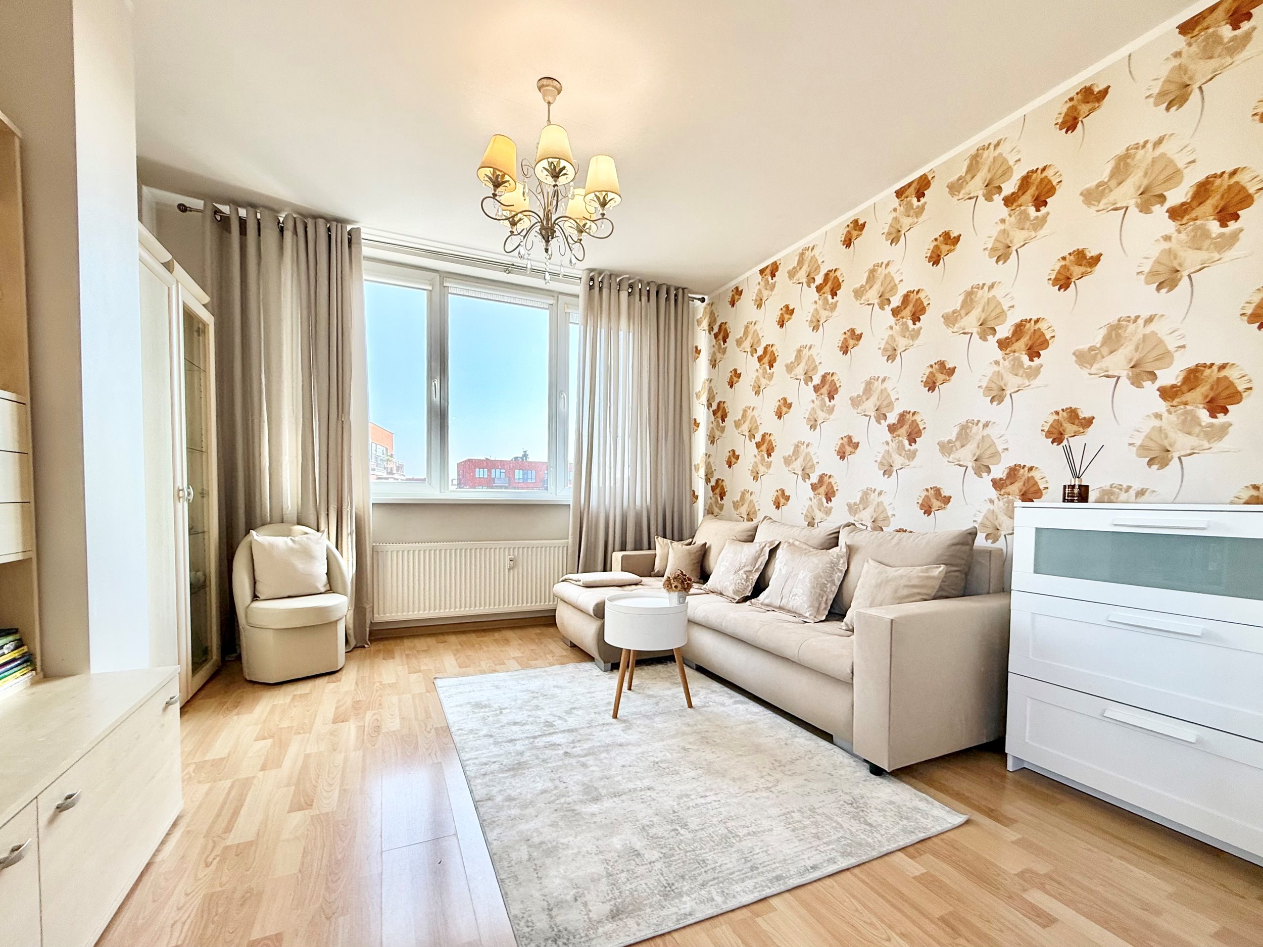 Nuomojamas 2 kambarių butas, Lazdynėliai, Jonažolių g., 52.08m², 8 aukštas, €600