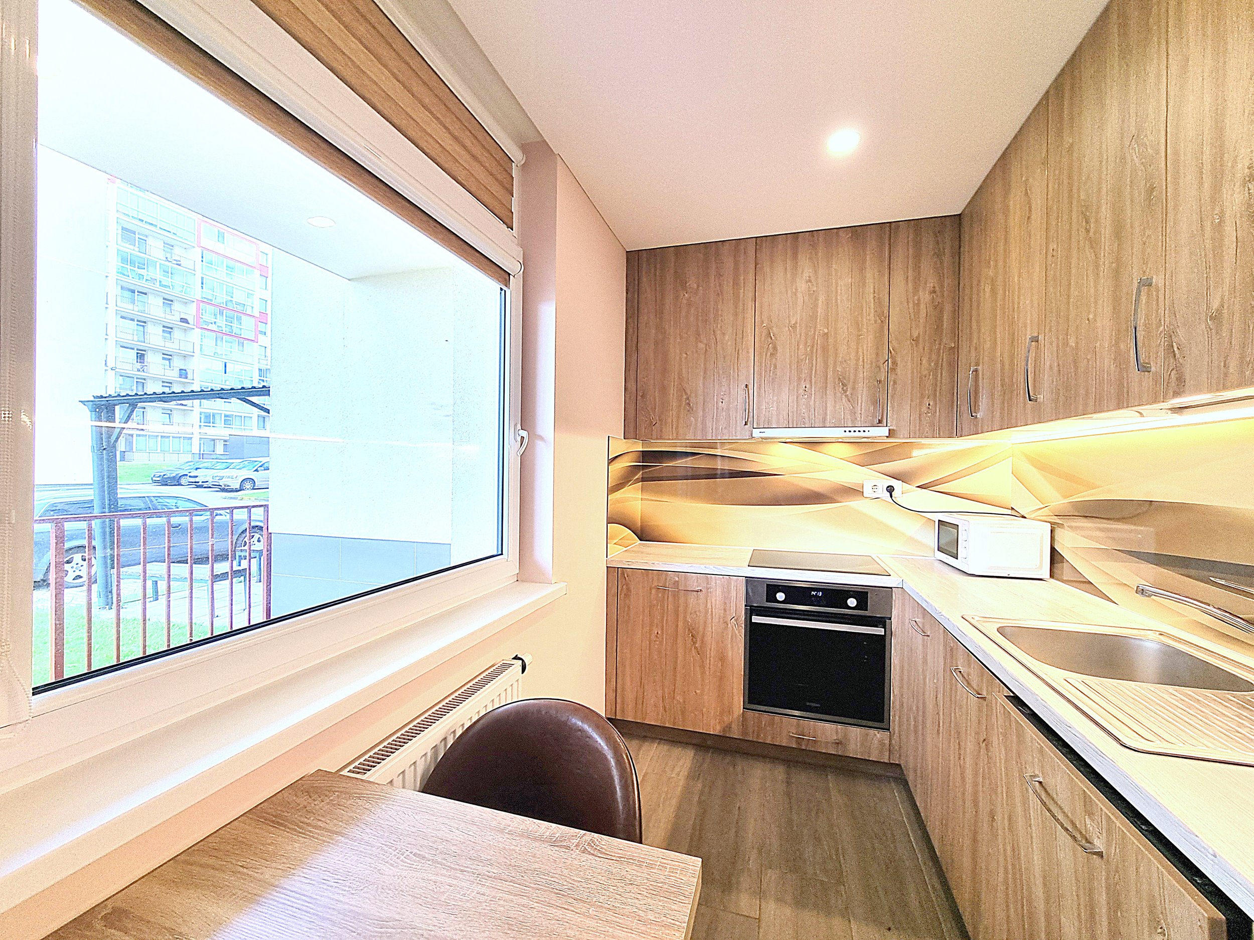 Nuomojamas 3 kambarių butas, Justiniškės, Rygos g., 62m², 1 aukštas, €750