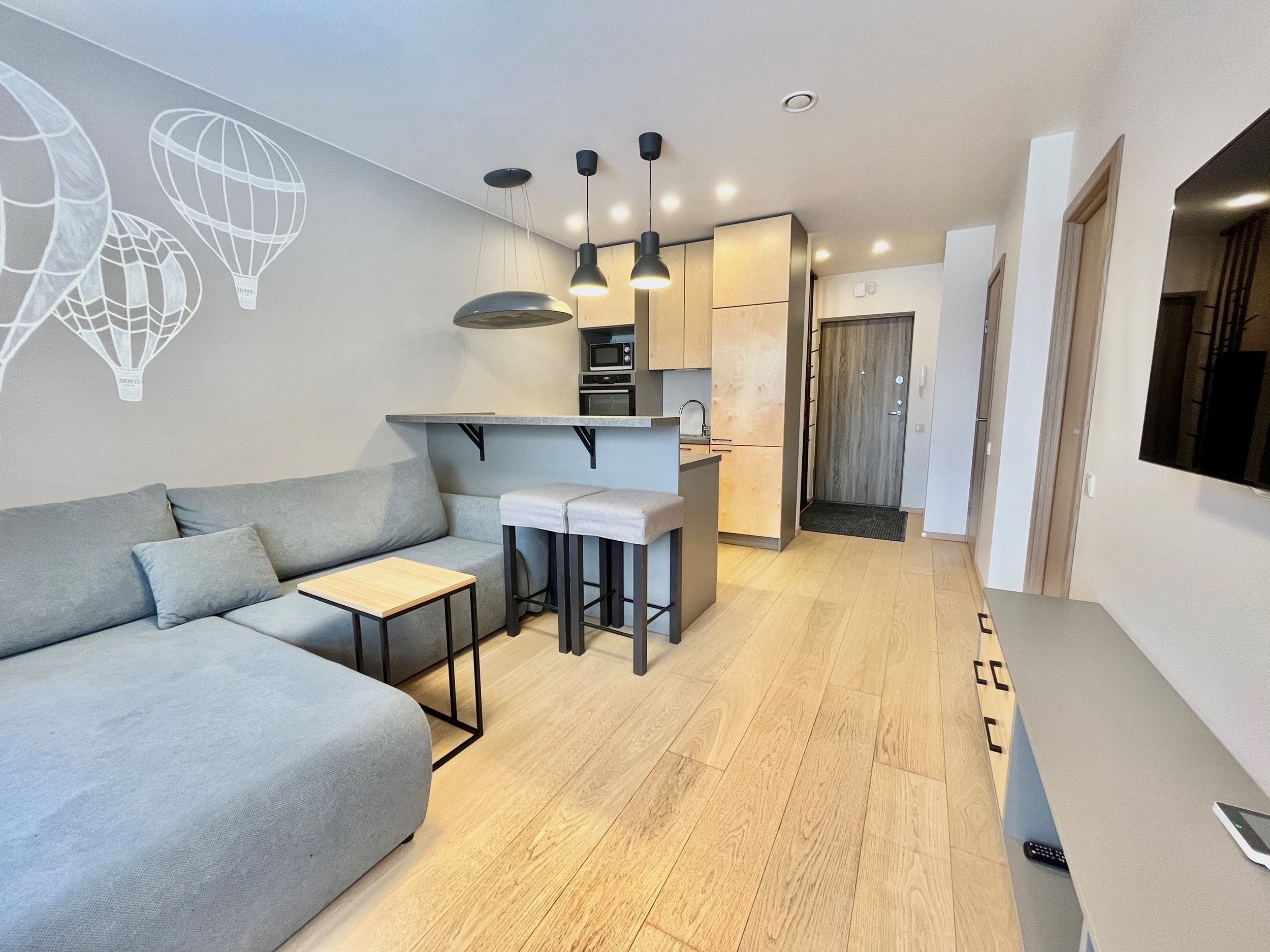 Nuomojamas 2 kambarių butas, Pilaitė, Tvankstos g., 35m², 1 aukštas, €600