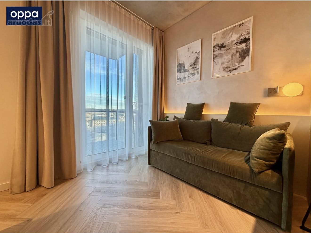 Nuomojamas 2 kambarių butas, Žirmūnai, Riterių g., 25m², 6 aukštas, €690