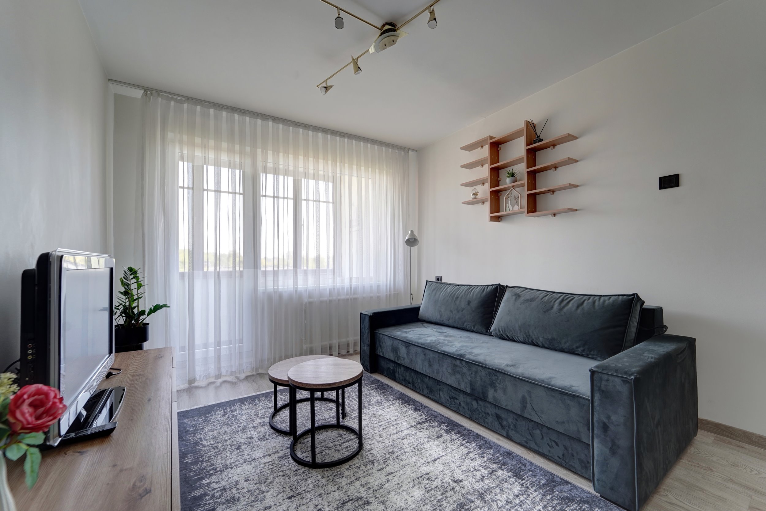 Nuomojamas 1 kambario butas, Karoliniškės, Virginijaus Druskio g., 35.52m², 4 aukštas, €500