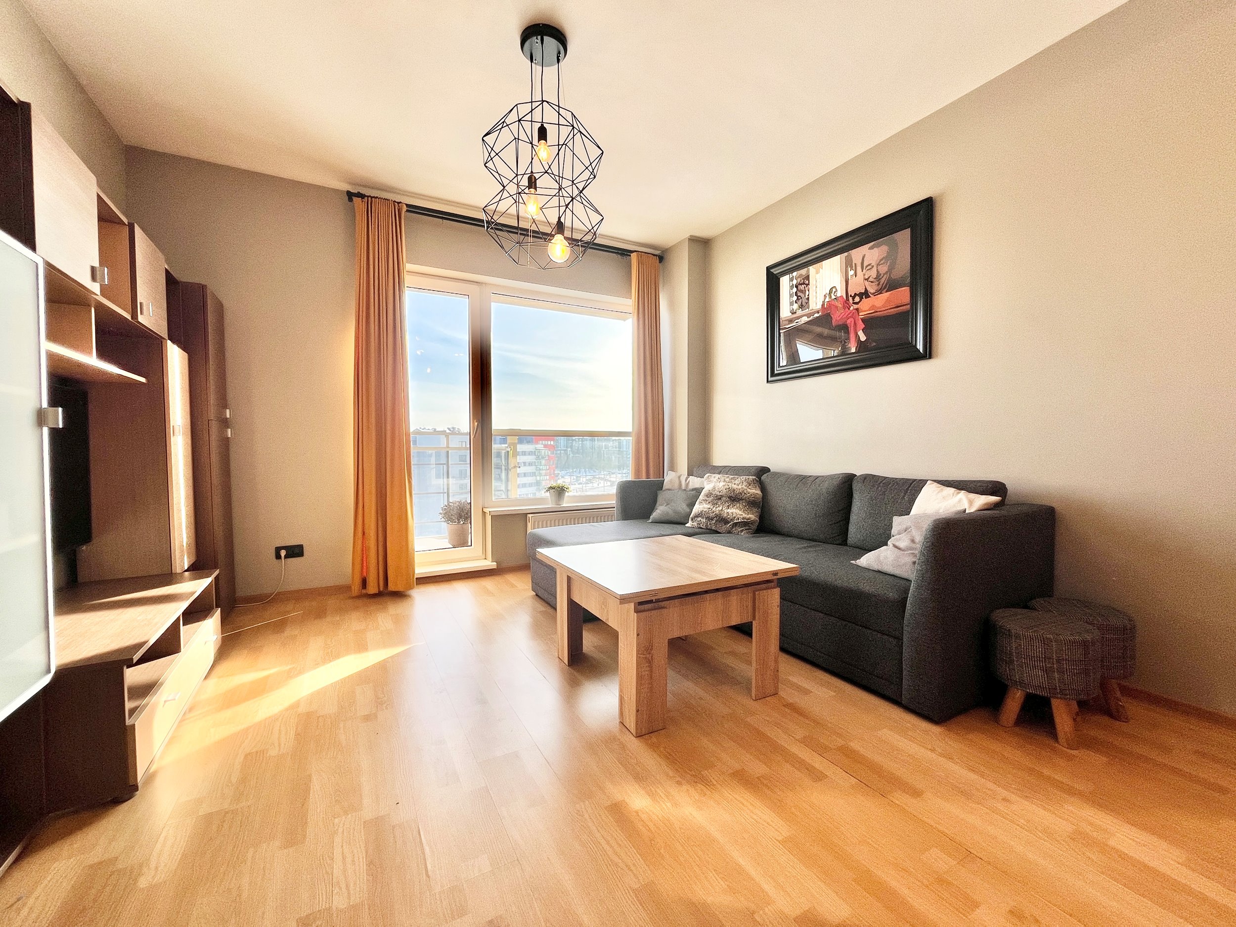 Nuomojamas 2 kambarių butas, Pašilaičiai, Perkūnkiemio g., 35m², 5 aukštas, €550