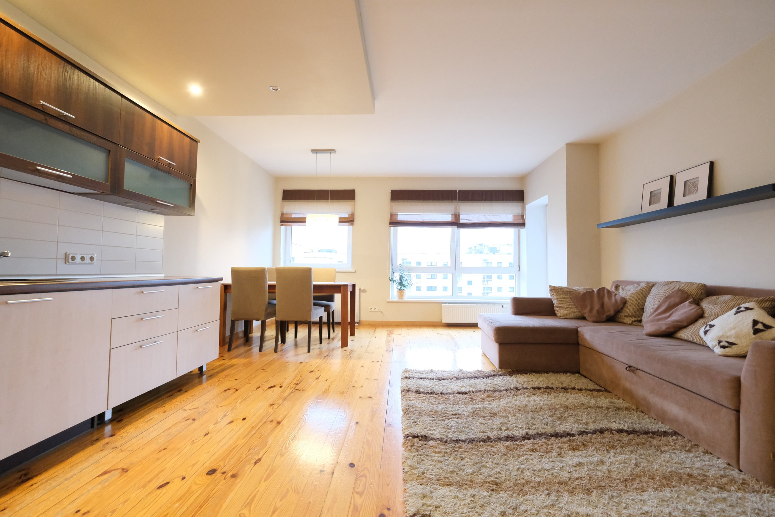 Nuomojamas 2 kambarių butas, Šiaurės miestelis, S. Žukausko g., 54m², 5 aukštas, €600