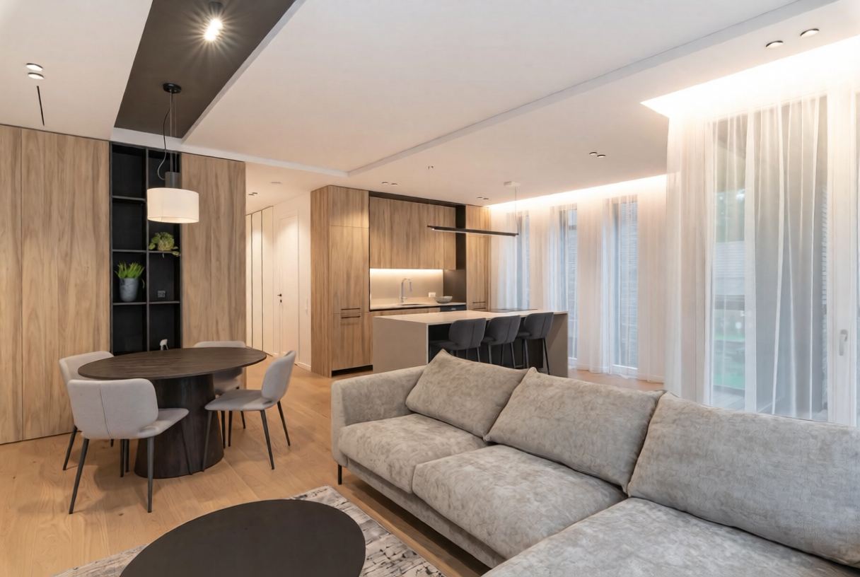 Nuomojamas 3 kambarių butas, Valakampiai, Svajonių g., 94m², 2 aukštas, €2250